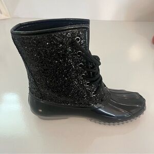Catos black sparkle glitter boots sz 7.5 women’s